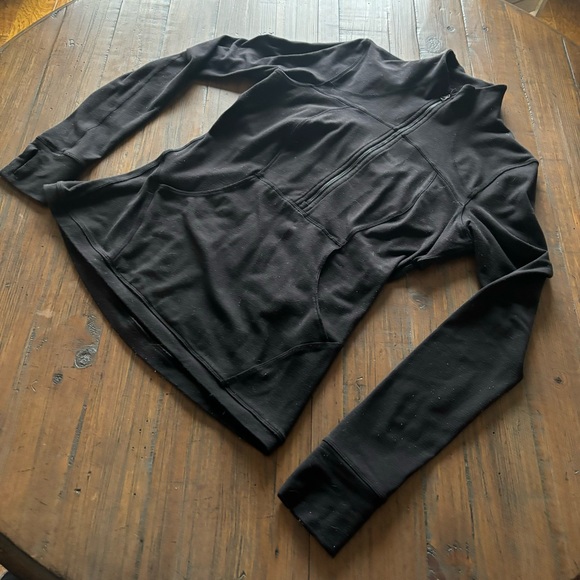 Lululemon Athletica size 8 solid black half zip define pull over - Picture 3 of 16